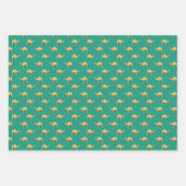 Camel Animal Pattern Green Geschenkpapier Set (Vorderseite)