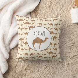 Camel Animal Pattern Individuelle Name Kissen