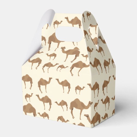 Camel Animal Pattern Party Geschenkschachtel (Rückseite)