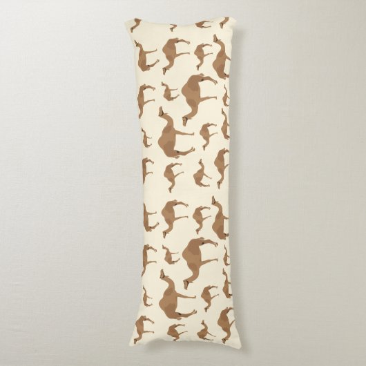 Camel Animal Pattern Seitenschläferkissen (Vorderseite Vertikal)