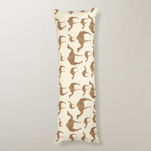 Camel Animal Pattern Seitenschläferkissen (Rückseite (Vertikal))
