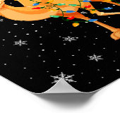 Camel Animal Weihnachtsmannmütze Ugly Christmas Tr Poster (Ecke)