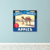 Camel Apple Label - Staat in Washington Leinwanddruck (Insitu (Holzboden))