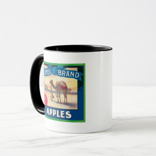 Camel Apple Label - Washington Staat Tasse (Vorderseite Links)