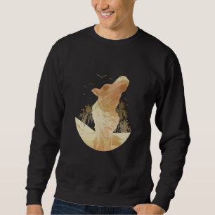 Camel Arabian Desert Animal Camel Palm Tree Birds Sweatshirt