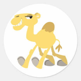 Camel-Aufkleber für coolen und Niedlichen Cartoon Runder Aufkleber