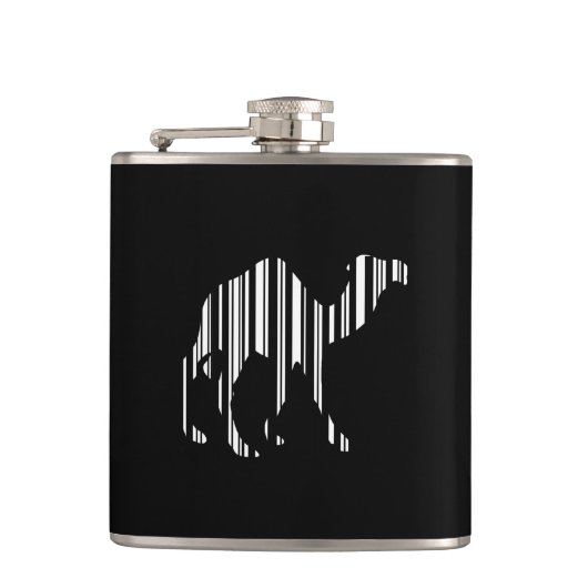 Camel Bar Code Muster Flachmann (Vorderseite)