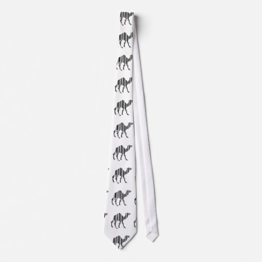 Camel Bar Code Muster Krawatte (Vorderseite)