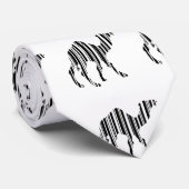 Camel Bar Code Muster Krawatte (Gerollt)