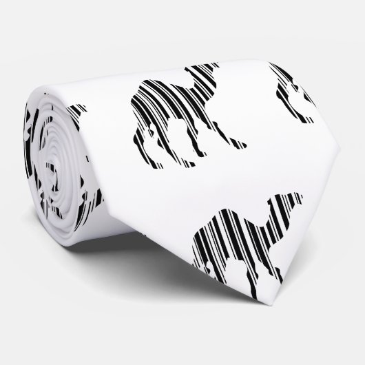 Camel Bar Code Muster Krawatte (Gerollt)