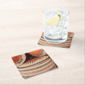 Camel Basket von Sultanat Oman Rechteckiger Pappuntersetzer (Vor Ort)