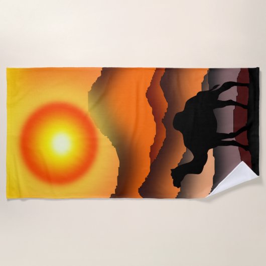 Camel Beach Handtuch (Vorderseite)