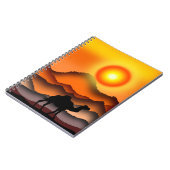 Camel bei Sunset Desert Notebook - Malerei Notizblock (Linke Seite)
