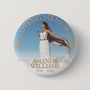 Camel Beige   Beerdigung im Foto des liebenden Ged Button