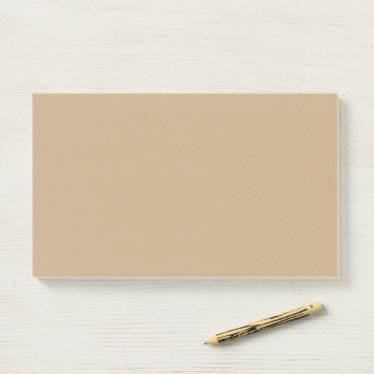 Camel Beige Post-it Klebezettel (Auf Schreibtisch)