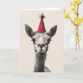 Camel Birthday Party Grußkarte Karte (Gelbe Blume)