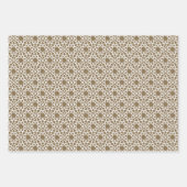 Camel Brown Arabesque Design Geschenkpapier Set (Vorderseite 2)