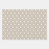 Camel Brown Arabesque Design Geschenkpapier Set (Vorderseite)