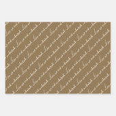 Camel Brown Eid Mubarak Bilingual Geschenkpapier Set (Vorderseite 2)