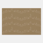 Camel Brown Eid Mubarak Masjid Muster Design Geschenkpapier Set (Vorderseite 3)