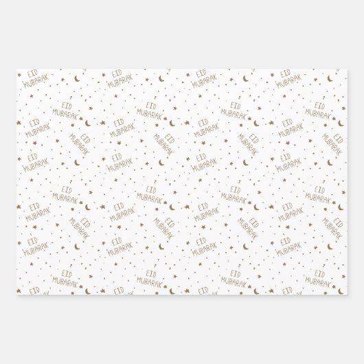 Camel Brown Kids Eid Mubarak Geschenkpapier Set (Vorderseite)
