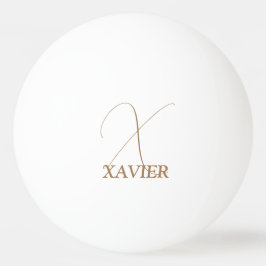 Camel Brown Mit Monogramm Ping Pong Ball Tischtennisball
