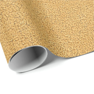 Camel Brown Ultrasuede Look Geschenkpapier