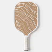 Camel Brown Wave Moderne Personalisiert Pickleball Schläger (Vorderseite)