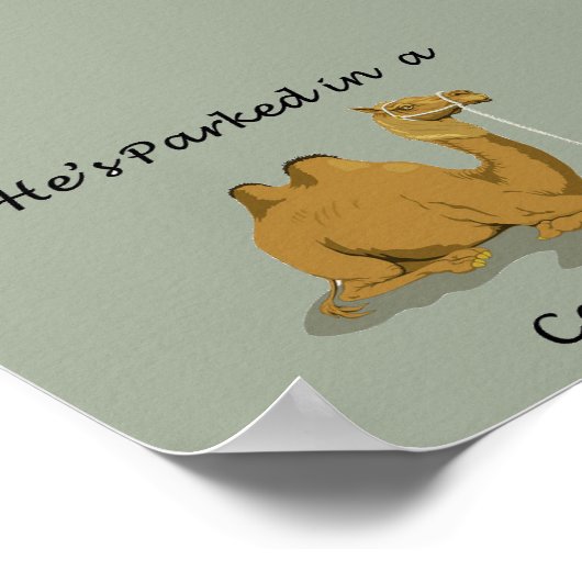 Camel Camelot Spaß Poster (Ecke)