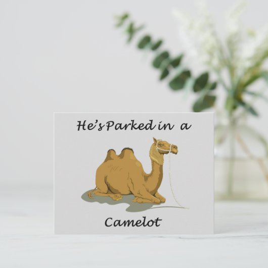 Camel Camelot Spaß Postkarte (Stehend Vorderseite)