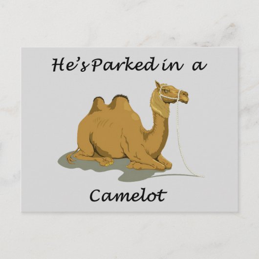 Camel Camelot Spaß Postkarte (Vorderseite)