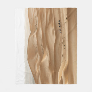 Camel Caravan, Sahara Sonnenuntergang, Marokko Fleecedecke