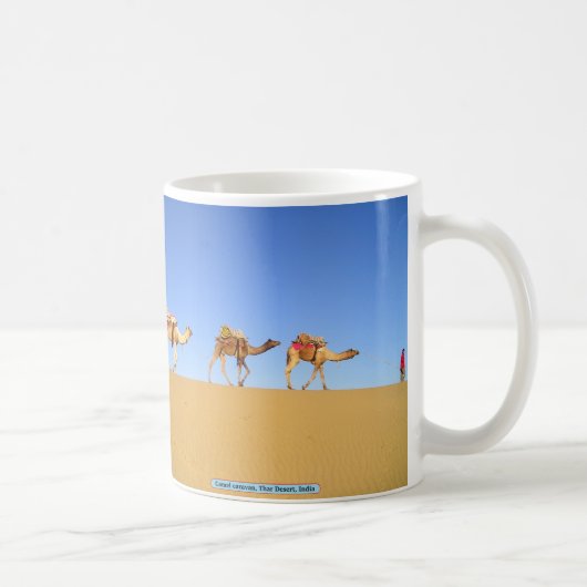 Camel Caravan, Thar Desert, Indien Kaffeetasse (Rechts)