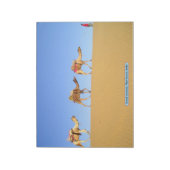 Camel Caravan, Thar Desert, Indien Notizblock (Rotiert)