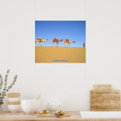 Camel Caravan, Thar Desert, Indien Poster (Küche)