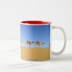 Camel Caravan, Thar Desert, Indien Zweifarbige Tasse