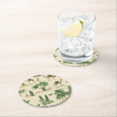 "Camel Caravan Untersetzer" Runder Pappuntersetzer (Vor Ort)