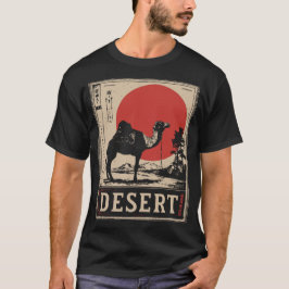 Camel Caravan Wüste Reiseabenteuer Design T-Shirt