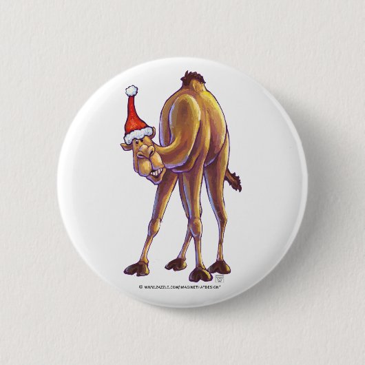 Camel Christmas Button (Vorderseite)