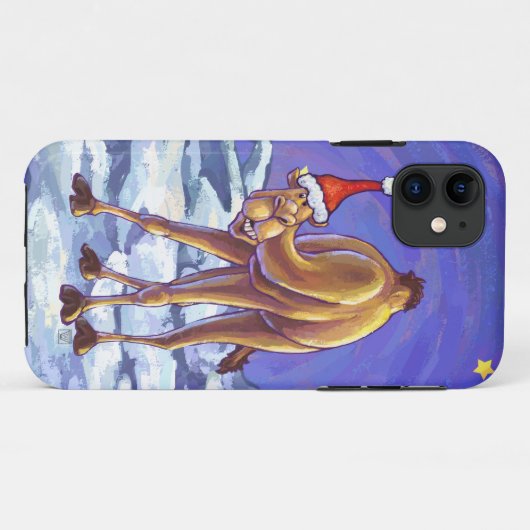 Camel Christmas Case-Mate iPhone Hülle (Rückseite (Horizontal))
