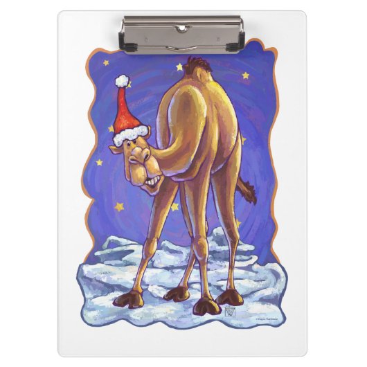 Camel Christmas Klemmbrett (Vorderseite)