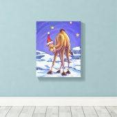 Camel Christmas Leinwanddruck (Insitu (Holzboden))