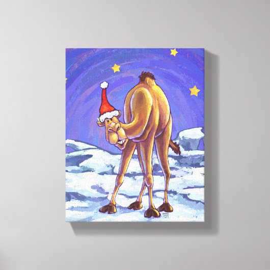 Camel Christmas Leinwanddruck (Vorderseite)