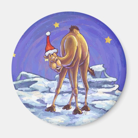 Camel Christmas Magnet (Vorne)