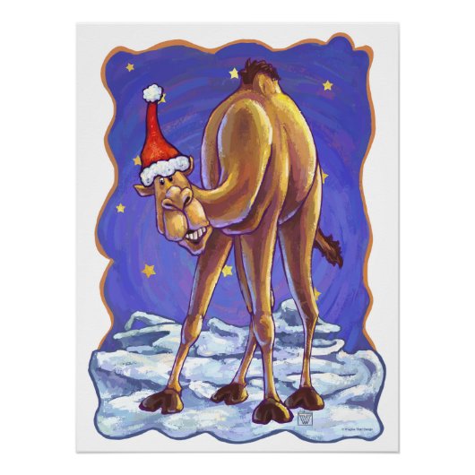 Camel Christmas Poster (Vorderseite)