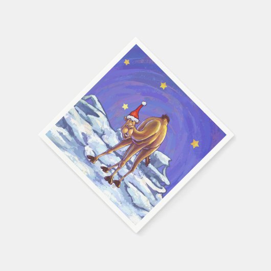 Camel Christmas Serviette (Ecke)