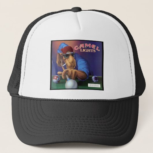 Camel Class: Der ultimative Black Snooker Hat" Truckerkappe (Vorderseite)