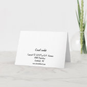 Camel Confab Karte (Rückseite)