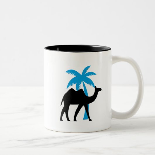 Camel Crossing Mug Zweifarbige Tasse (Rechts)