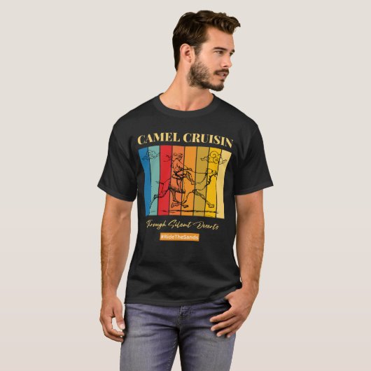 Camel Cruisin' durch stille Wüsten T-Shirt (Vorne ganz)